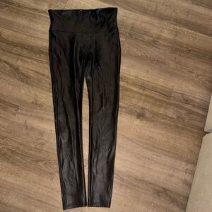 Spanx leather leggings